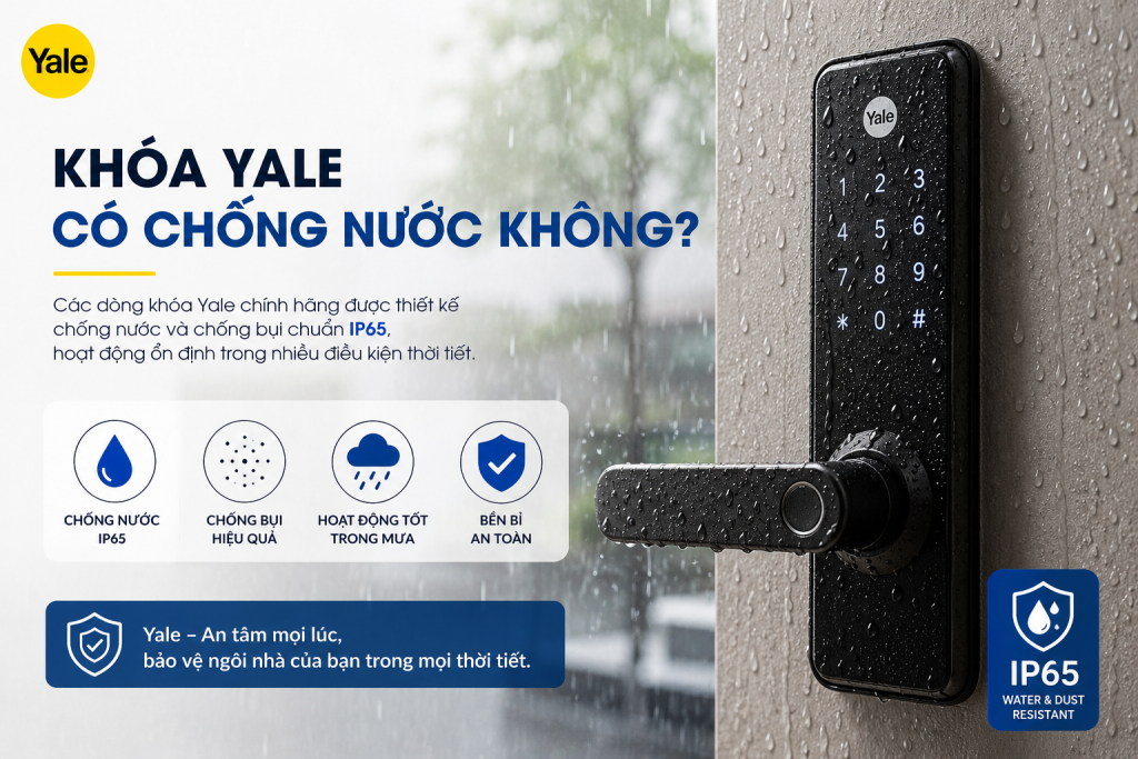 khoá yale có chống nước không
