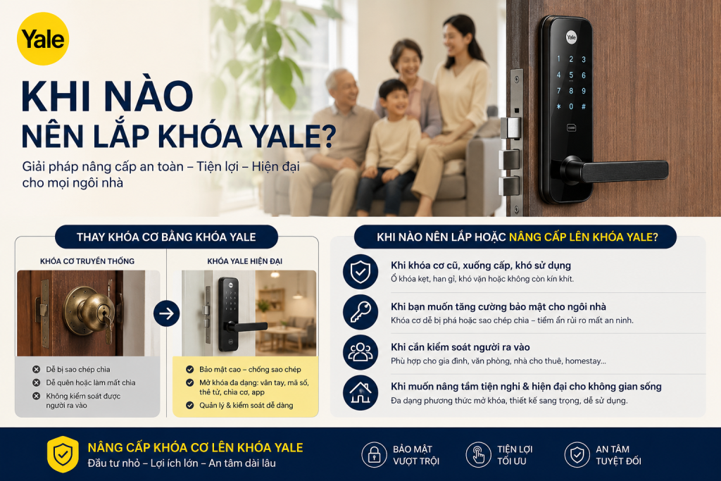 khi nào nên lắp khóa yale