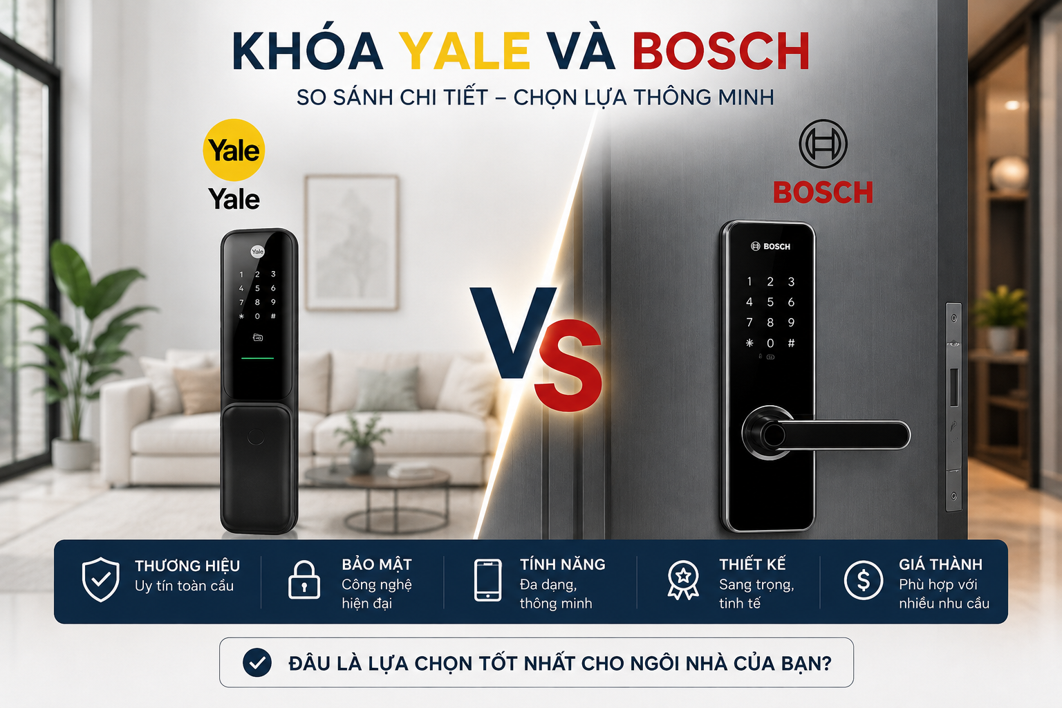 khóa yale và bosch