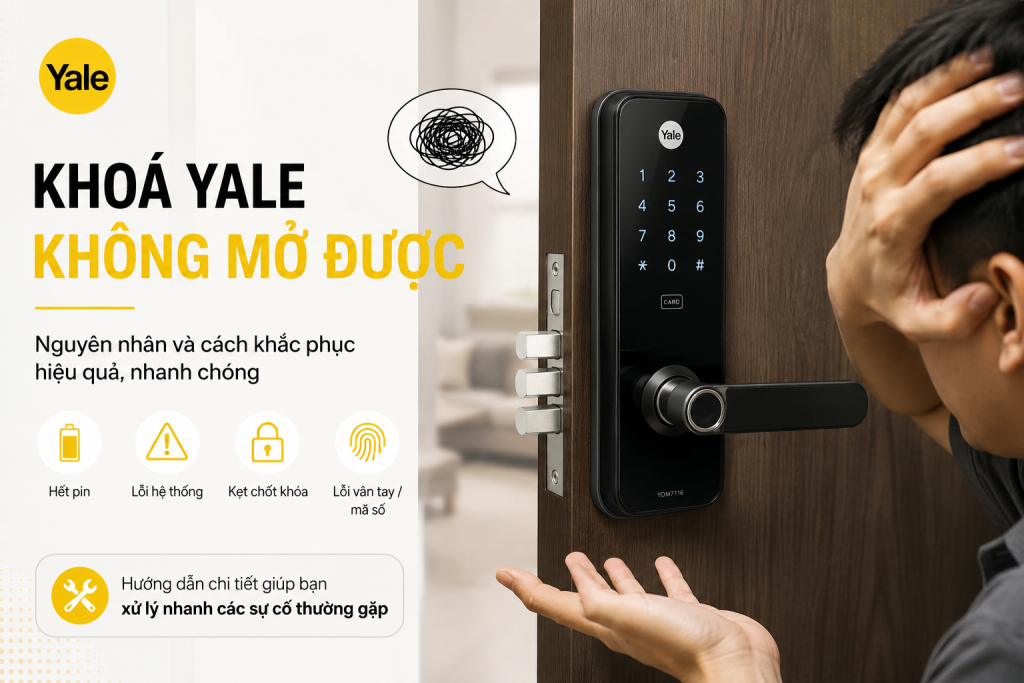 khoá yale không mở được