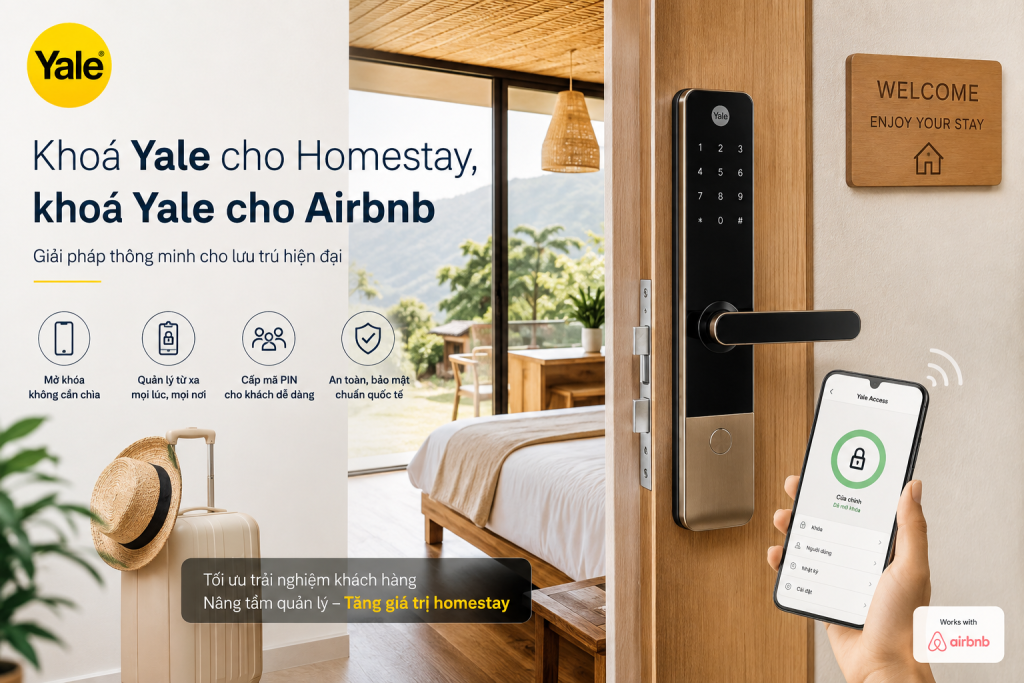 khoá yale cho Airbnb