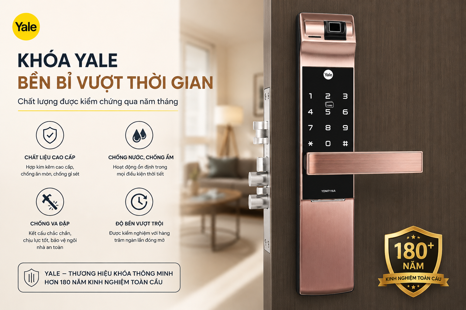 khoá yale có bền không