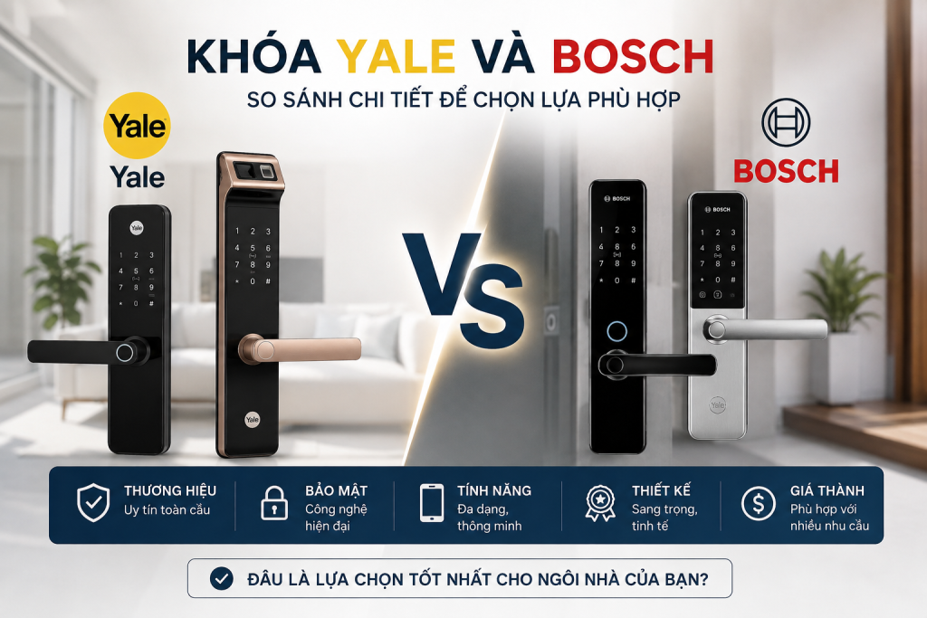 khóa yale và bosch