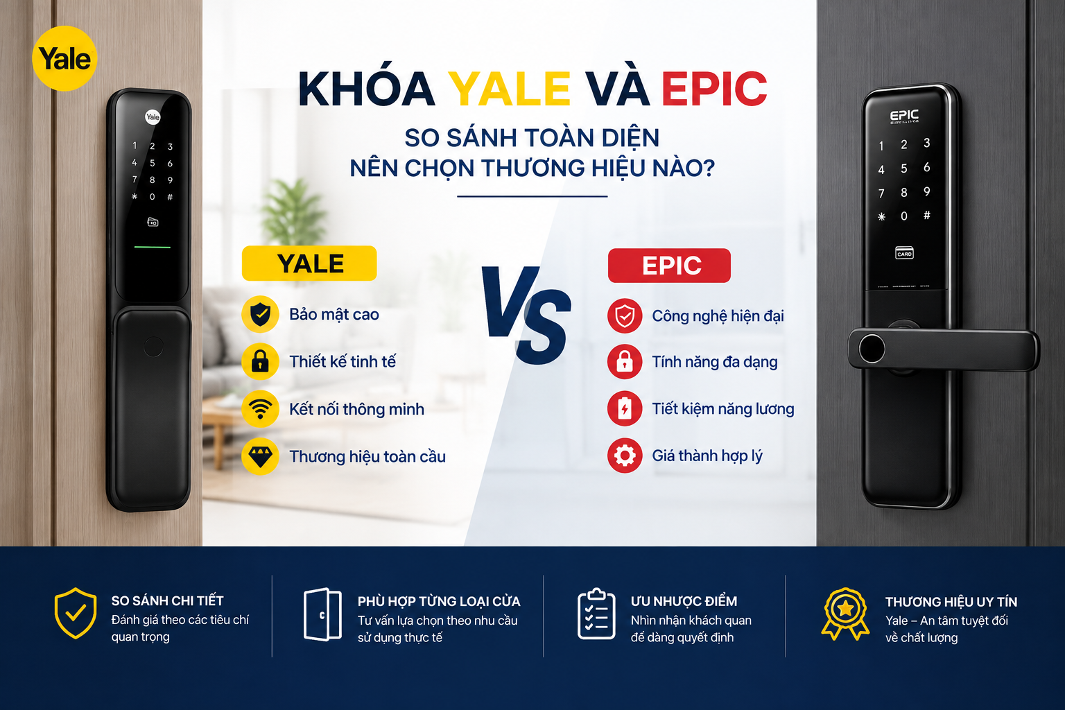 khóa yale và epic