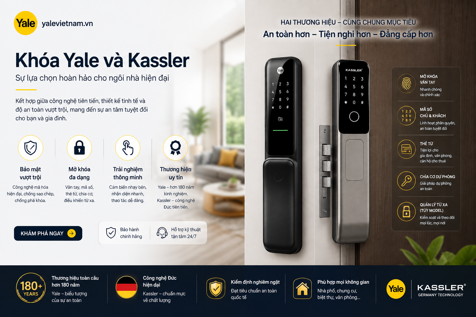 khóa yale và kassler