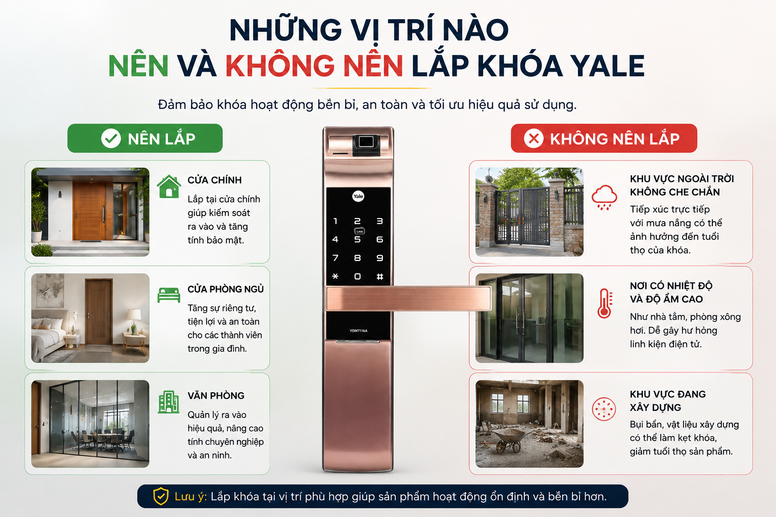 khoá yale có chống nước không