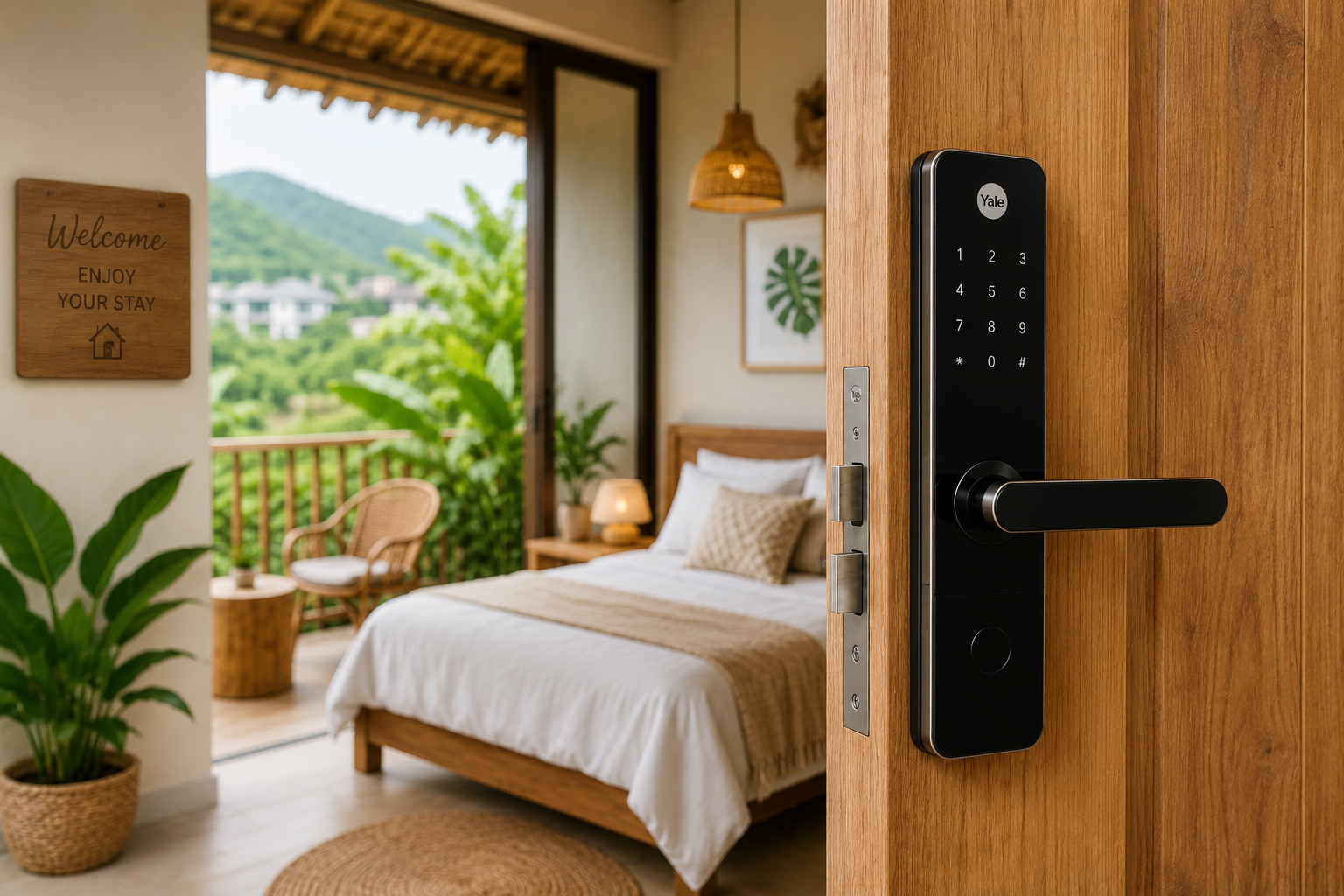 khoá yale cho Airbnb