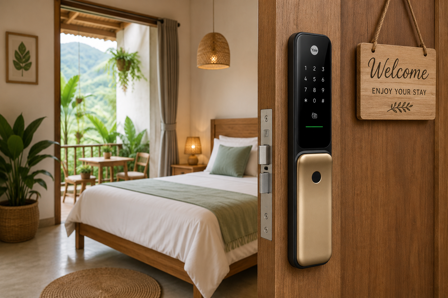 khoá yale cho Airbnb