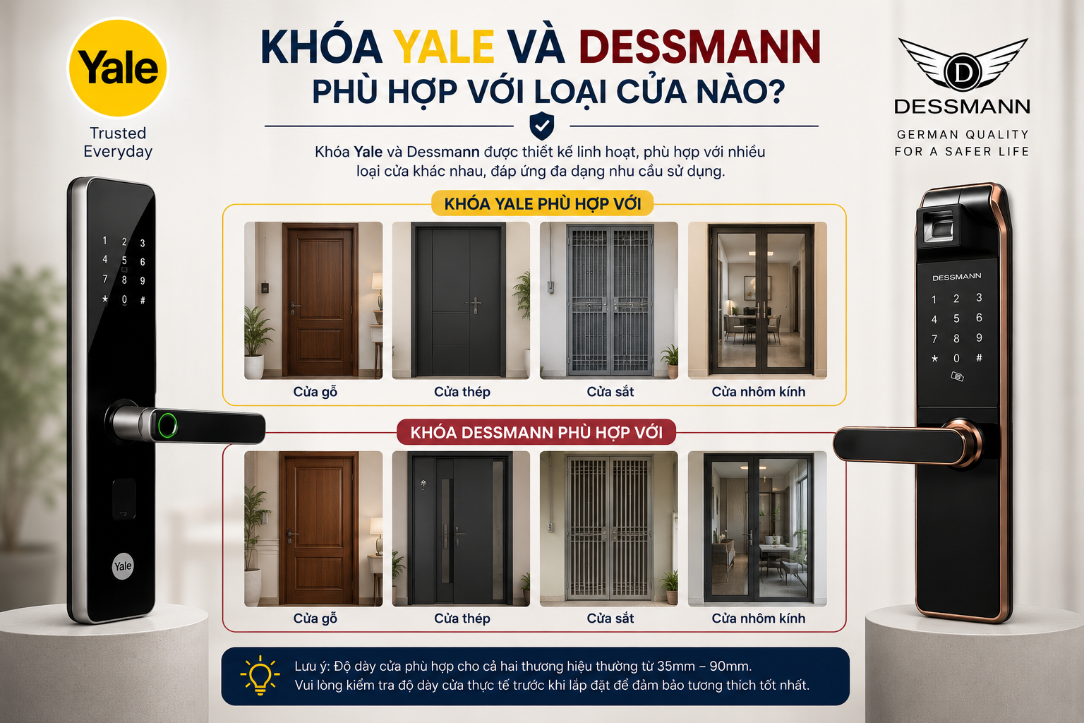 khóa yale và dessmann