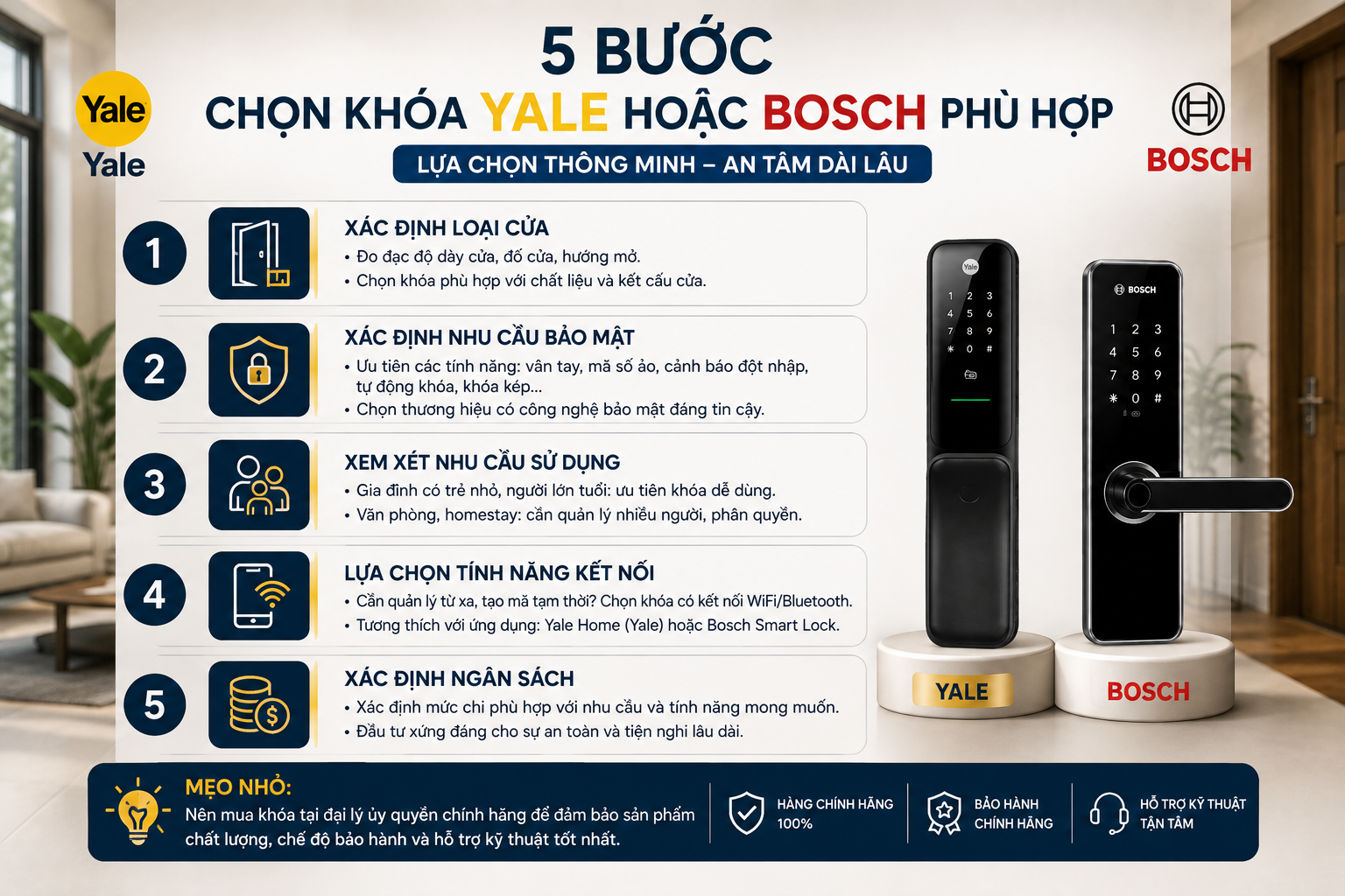 khóa yale và bosch