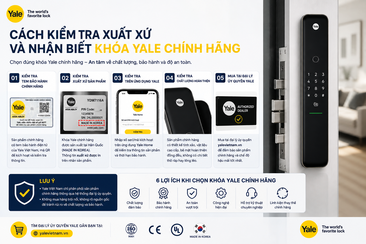 khoá yale sản xuất ở đâu