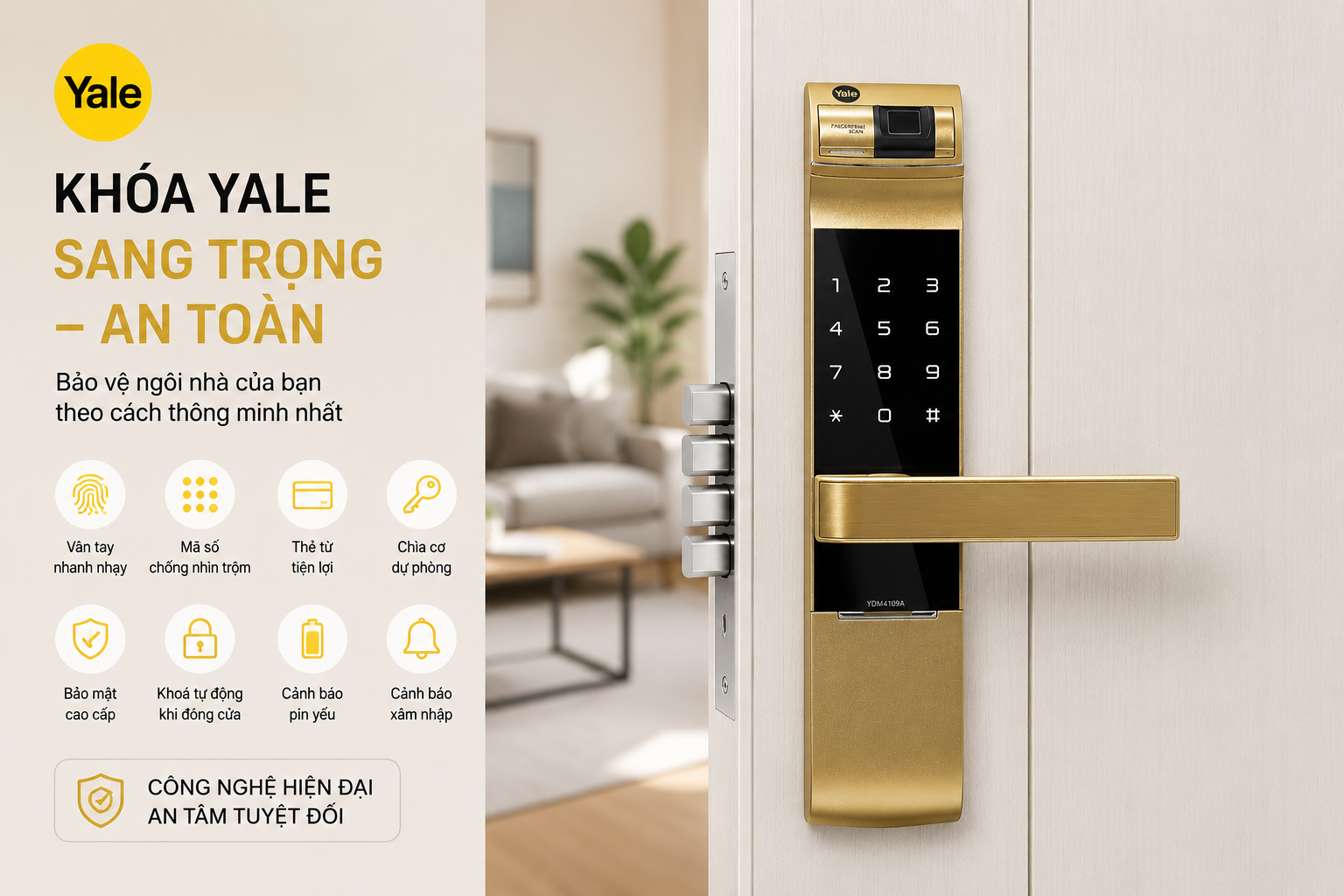 khoá yale cho Airbnb