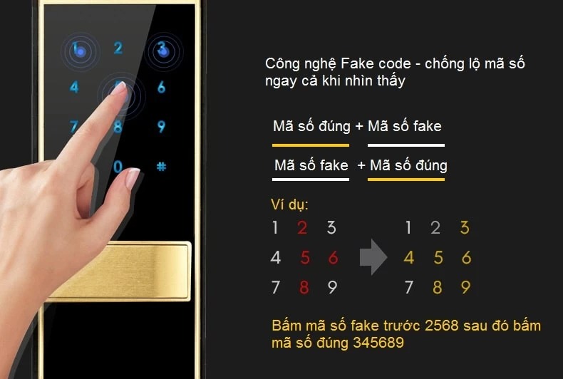 chống nhìn trộm mật khẩu yale