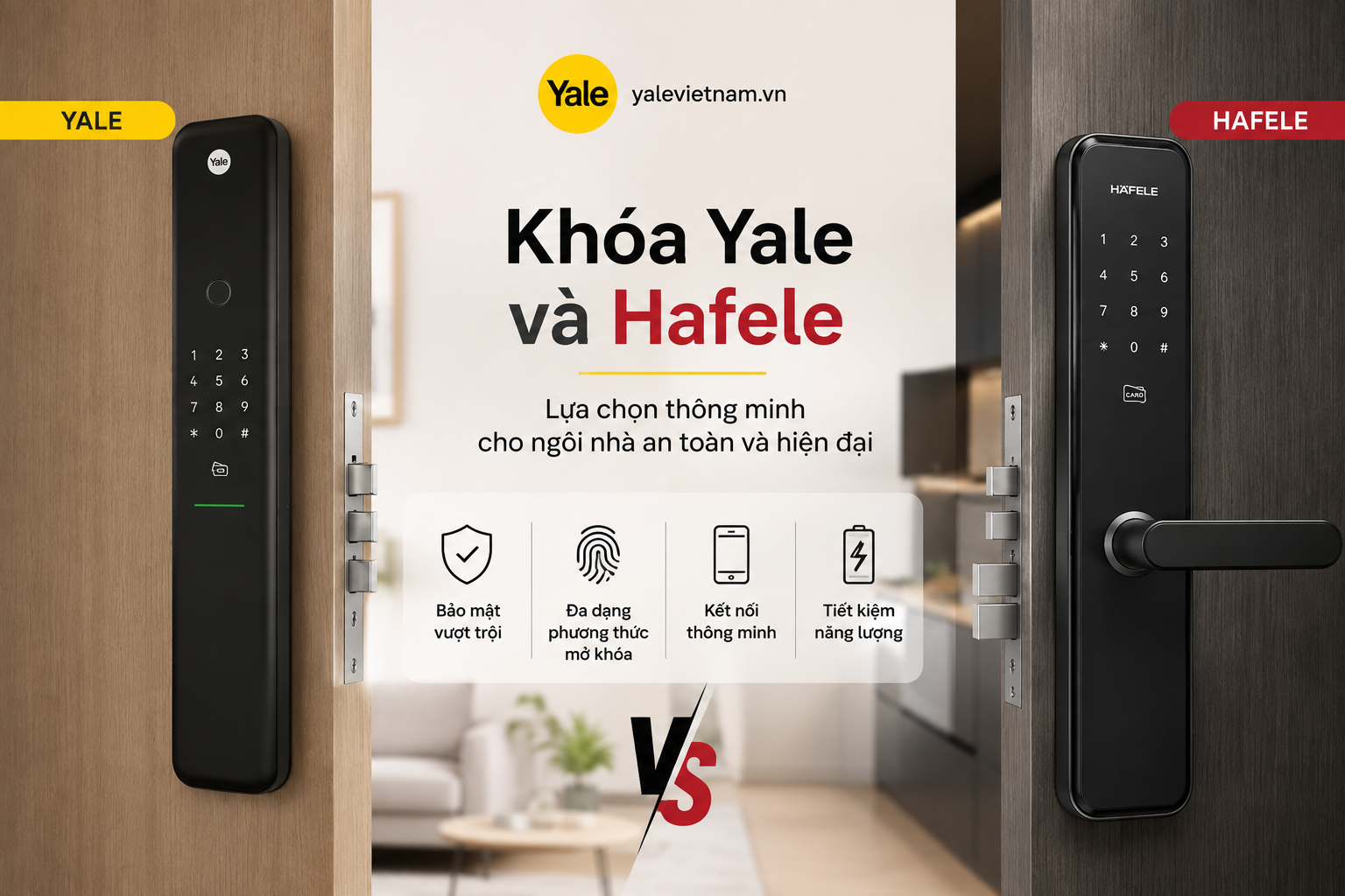 khoá yale và hafele