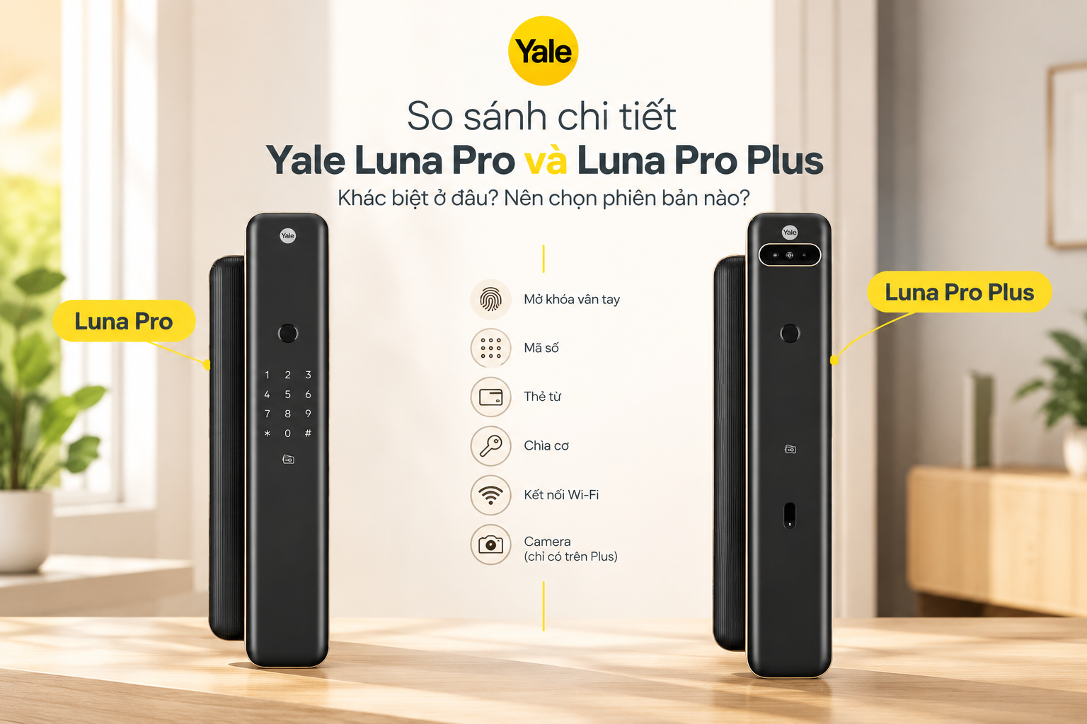 yale luna pro và luna pro plus