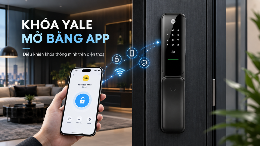 khoá yale mở bằng app