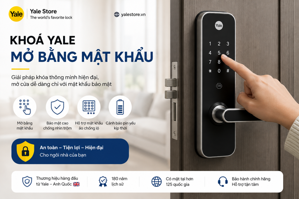 khoá yale mở bằng mật khẩu