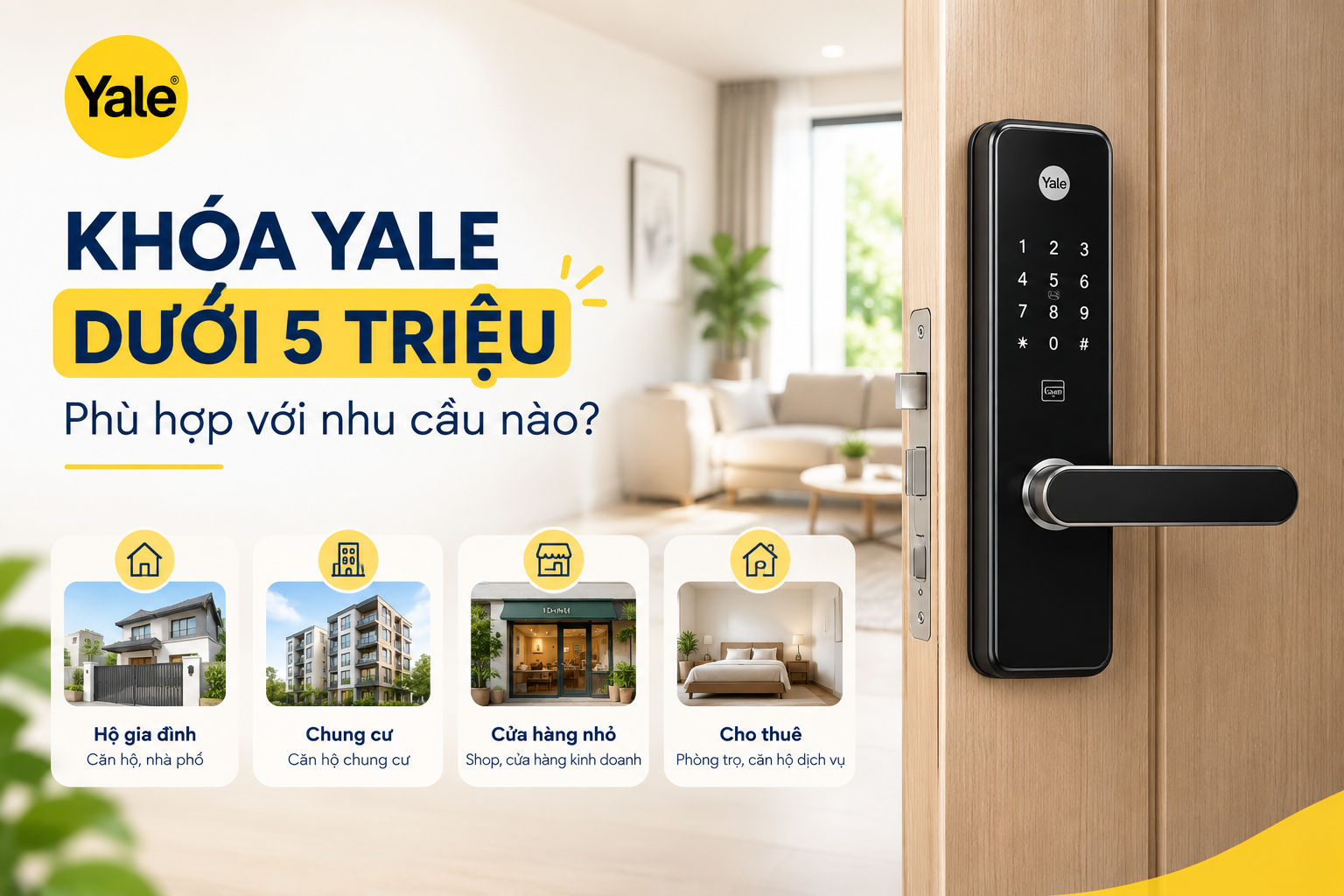 khóa yale theo ngân sách