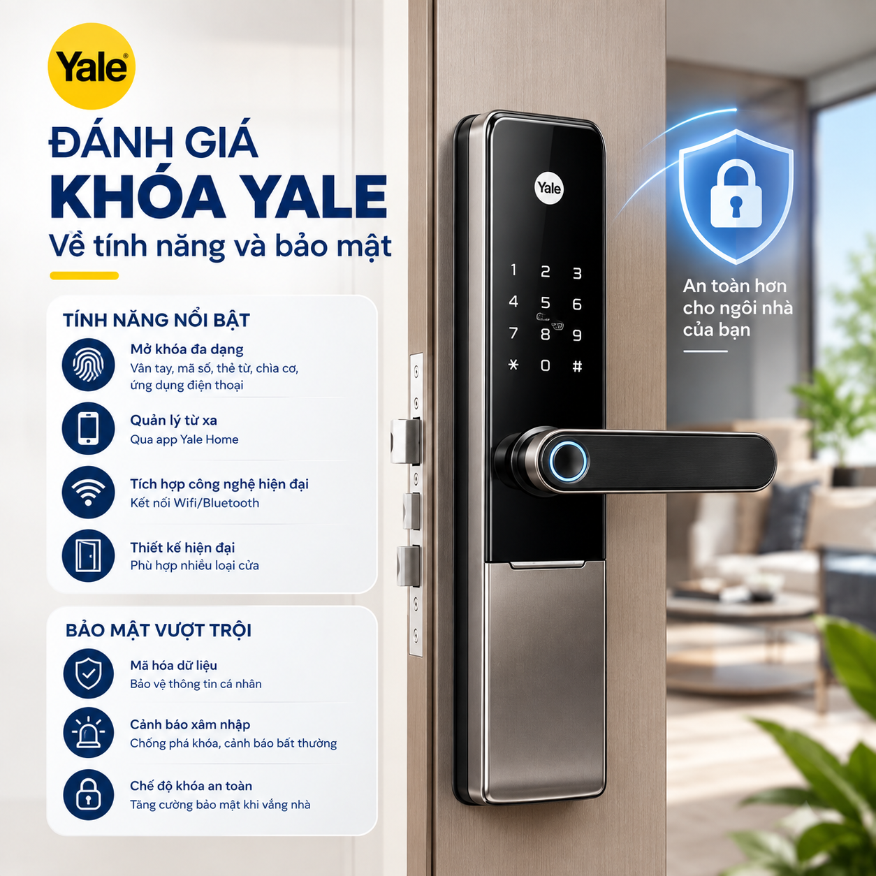 review khóa yale