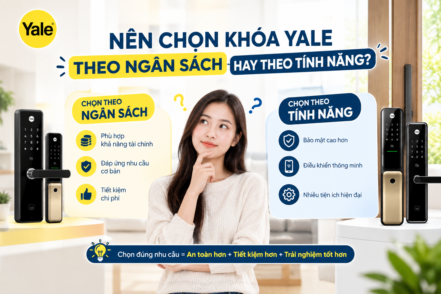 khóa yale theo ngân sách