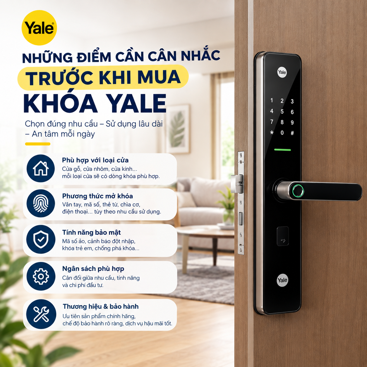 review khóa yale