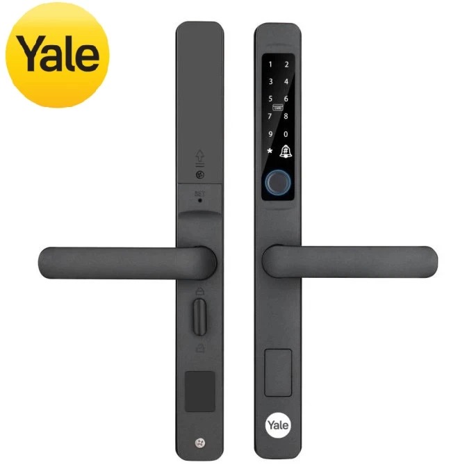 lắp khoá yale cho cửa nhôm