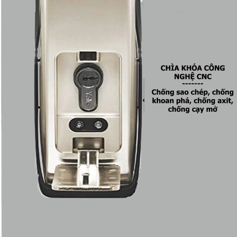 KHÓA VÂN TAY YALE YMG 40 SILVER