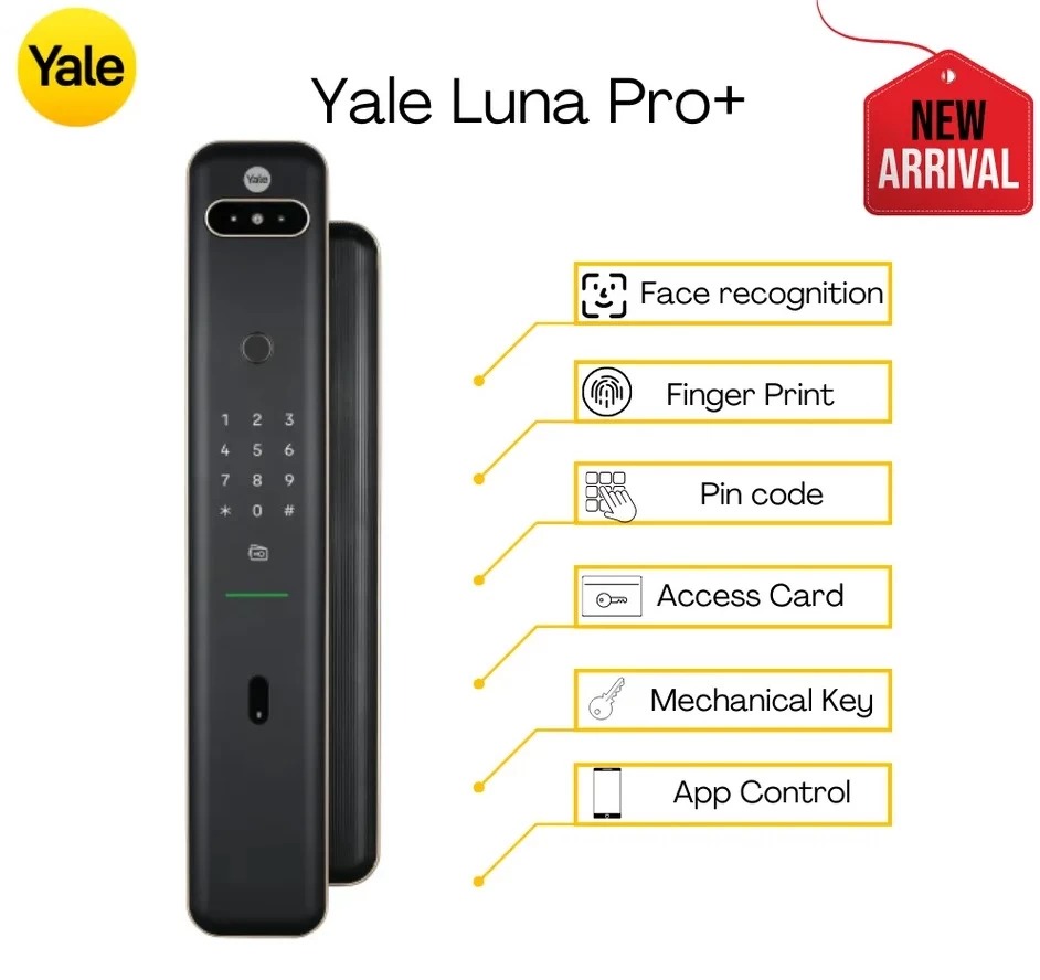 KHÓA THÔNG MINH NHẬN DIỆN KHUÔN MẶT YALE LUNA PRO+