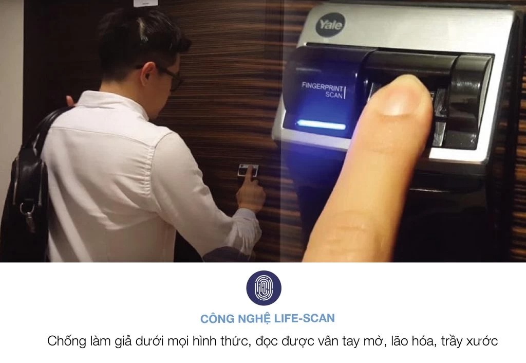 KHÓA VÂN TAY YALE YDR 4110+