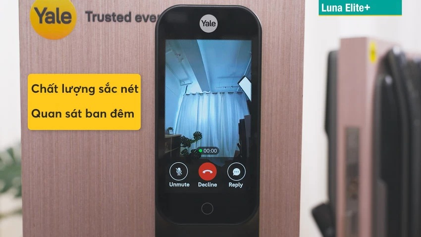 Khóa thông minh Face ID Video call Yale Luna Elite+