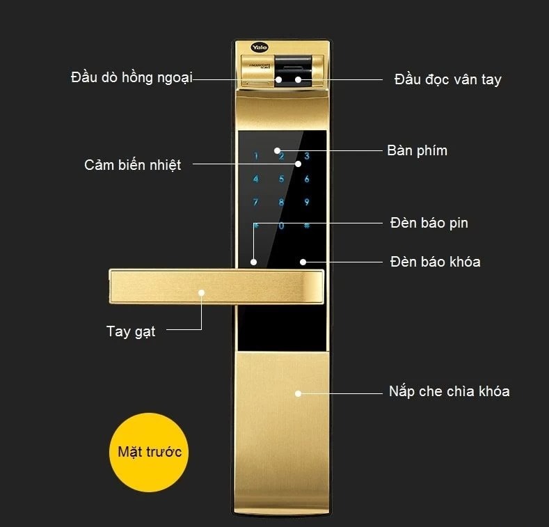 KHÓA VÂN TAY YALE YDM 4109 PLUS GOLD