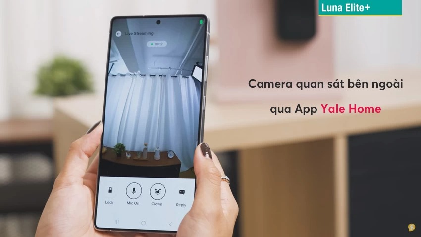 Khóa thông minh Face ID Video call Yale Luna Elite+