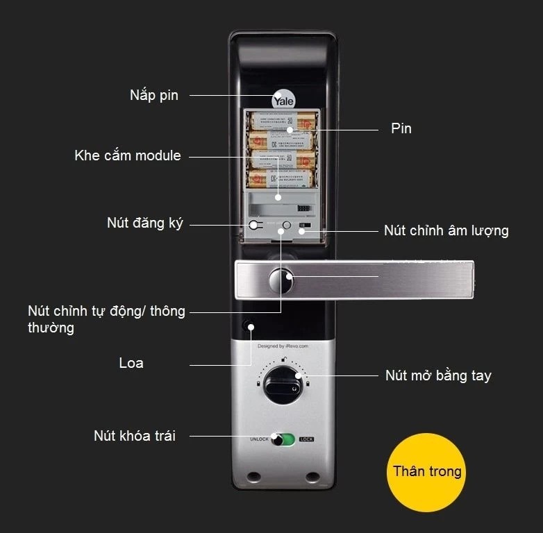 KHÓA VÂN TAY YALE YDM 4109 PLUS GOLD KHÓA VÂN TAY YALE YDM 4109 PLUS GOLD